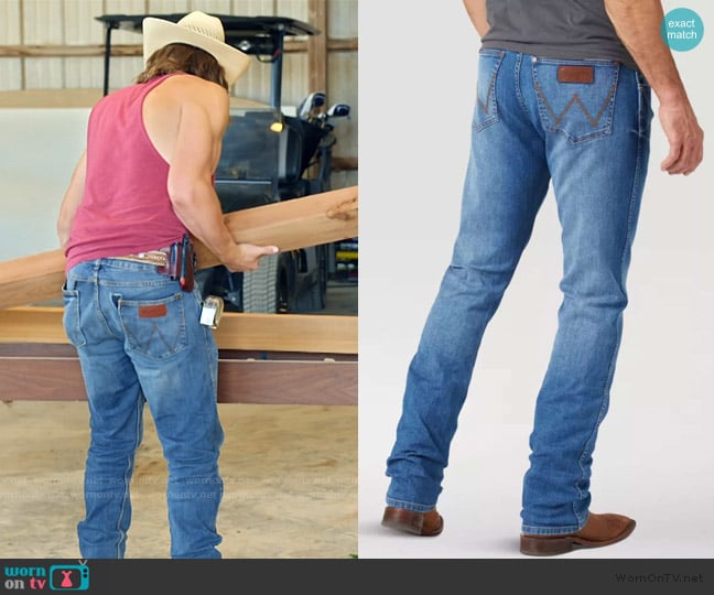 Wrangler Denim Jeans worn by Jesse McBee on The McBee Dynasty Real American Cowboys