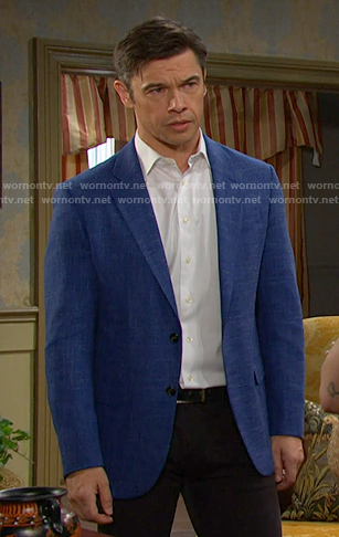Xander’s blue blazer on Days of our Lives
