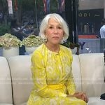 Helen Mirren’s yellow floral maxi dress on Today