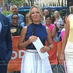 Dylan’s white scalloped midi skirt on Today