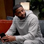 Zac’s grey textured hoodie on Tyler Perrys Sistas