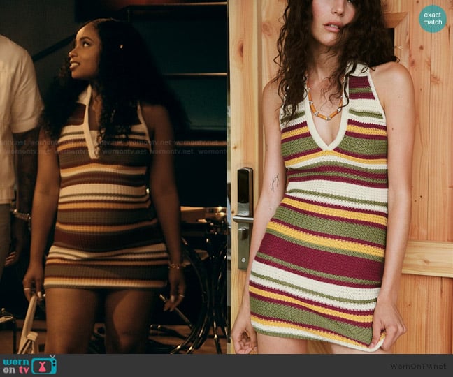 Zara Crochet Short Dress worn by Tiffany (Hannaha Hall) on The Chi