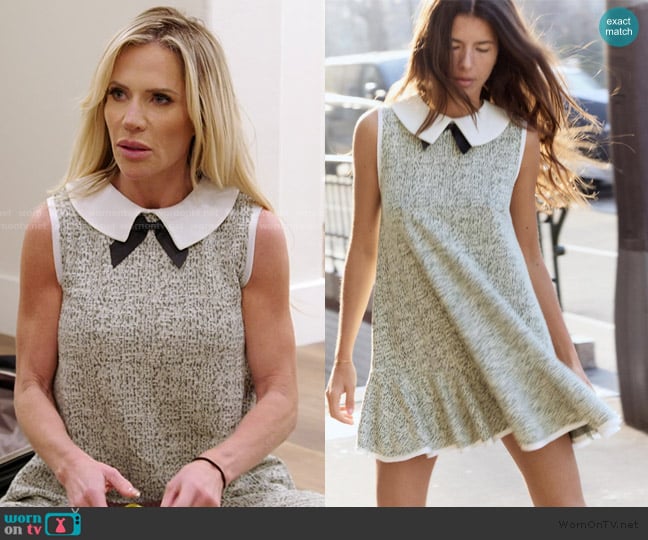 Zara Peplum Bow Dress worn by Jennifer Pedranti on The Real Housewives of Orange County
