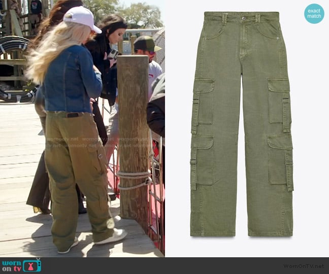 Zara TRF Cargo Pants worn by Jennifer Pedranti on The Real Housewives of Orange County