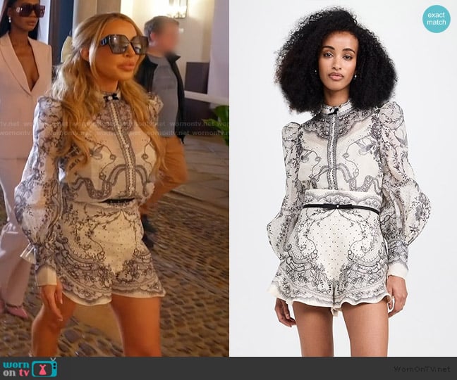 Zimmermann Crush Body Shirt worn by Lisa Hochstein (Lisa Hochstein) on The Real Housewives of Miami