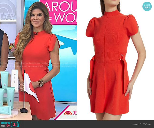 3.1 Phillip Lim Compact Rib Tulip-Sleeve Mini Dress worn by Dr. Dendy Engelman on Today