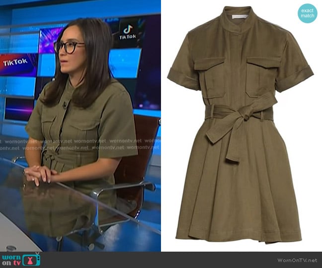 A.L.C. Bryn Belted A-Line Dress worn by Savannah Sellers on NBC News Daily