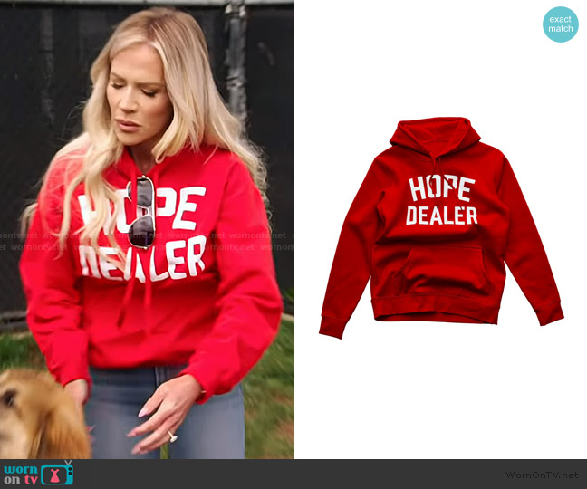 Absolute Victory Hope Dealer Hoodie worn by Jennifer Pedranti on The Real Housewives of Orange County