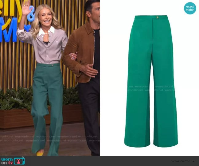Acne Studios Tyrah Pants worn by Kelly Ripa on Live with Kelly and Mark