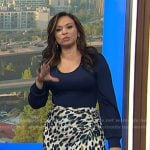 Adelle’s animal print skirt on Today