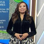 Darlene’s velvet blazer and skirt on Today