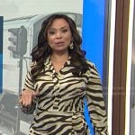 Adelle’s animal print dress on Today