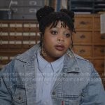Adelola’s denim jacket on The Paper