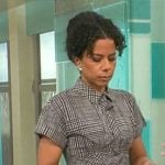 Adriana Diaz’s checked shirtdress on CBS Mornings