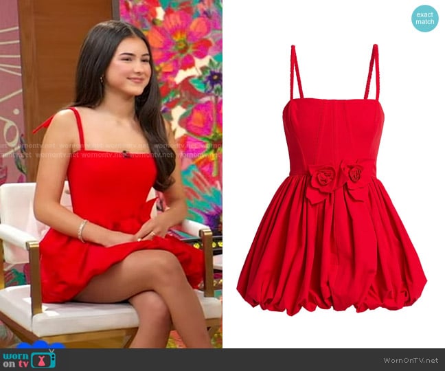 Aknvas Anais Bubble Minidress worn by Lumi Pollack on Good Morning America