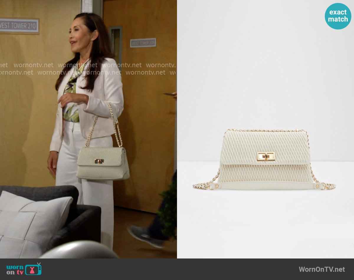 Aldo Eloyse Bag worn by Li Finnegan (Naomi Matsuda) on The Bold and the Beautiful