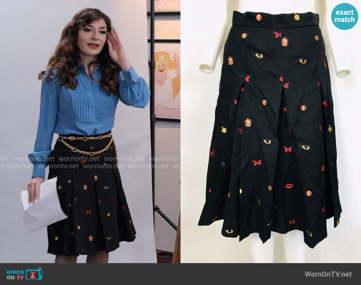 Alexander McQueen Vintage Skirt worn by Esmeralda Grand (Sabrina Impacciatore) on The Paper