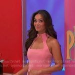 Alexis’s pink mini dress on The Price is Right