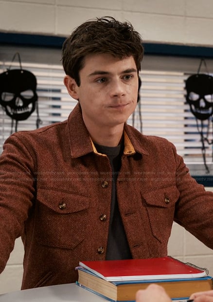Alex's herringbone overshirt on My Life with the Walter Boys