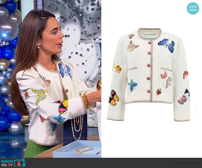 Alix of Bohemia Dorian Desert Butterfly Jacket worn by Victoria Lampley on Tamron Hall Show