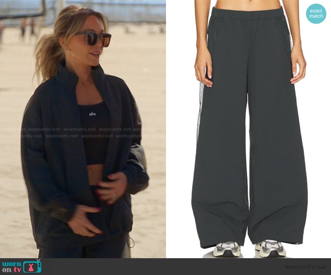 Alo High-waist Origin Wide Leg Track Pant worn by Tamra Judge on The Real Housewives of Orange County