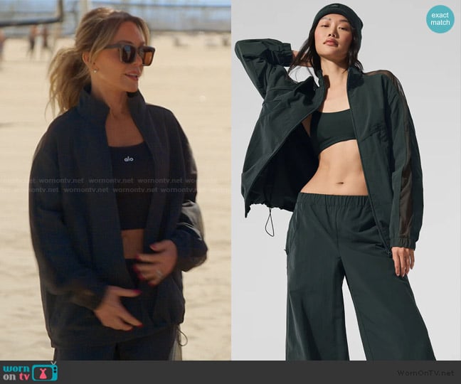 Alo Origin Full-Zip Track Jacket worn by Tamra Judge on The Real Housewives of Orange County
