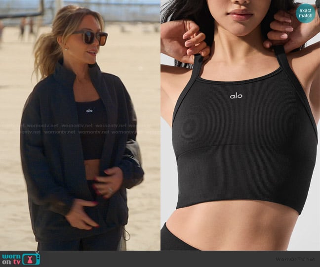 Alo Seamless Ribbed Favorite Bra Tank worn by Tamra Judge on The Real Housewives of Orange County