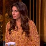 Alyssa’s floral print mini dress on The View