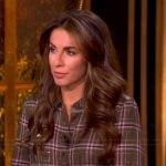 Alyssa’s green plaid mini dress on The View