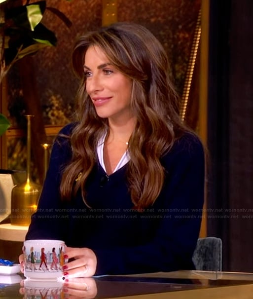 Alyssa’s layered sweater on The View