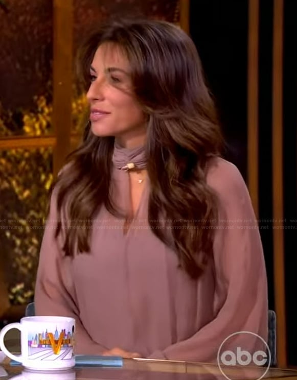 Alyssa's sheer cutout mini dress on The View