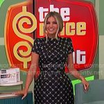 Amber’s embellished structured mini dress on The Price is Right