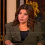 Ana’s green belted utility jacket on The View