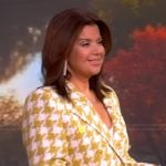 Ana’s tweed houndstooth blazer on The View