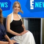 Andre Bowen’s colorblock dress on E! News