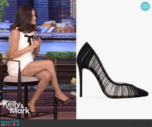 Andrea Wazen Nora Pump 105 worn by Selena Gomez on Live with Kelly and Mark