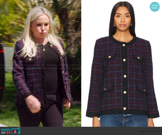 Anine Bing Lydia Jacket worn by Shannon Beador on The Real Housewives of Orange County