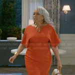 Anita’s red midi dress on Beyond the Gates