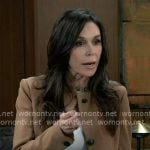 Anna’s camel jacket on General Hospital