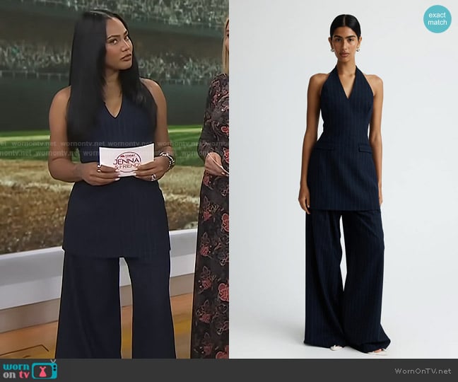Anna Quan Pia Dress and Luka Pants worn by Ayesha Curry on Today