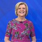 Anne Thompson’s pink floral dress on Today