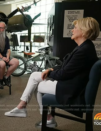 Anne’s metallic sneakers on Today