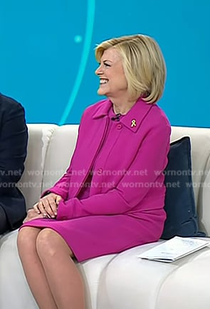 Anne’s pink dress and cropped jacket on Today