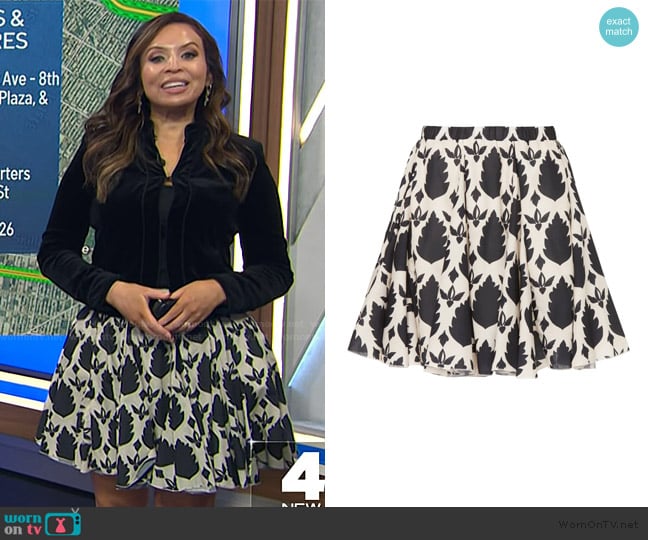 Area Stars Leaf Skirt worn by Adelle Caballero on Today