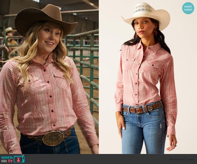 Ariat Nazca Button Down Shirt worn by Blake (Natalie Sharp) on My Life with the Walter Boys
