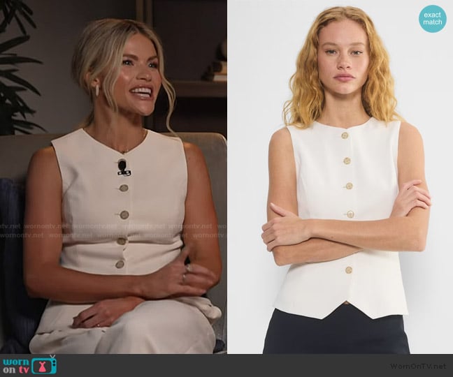 Aritzia Isabella Vest worn by Witney Carson on E! News