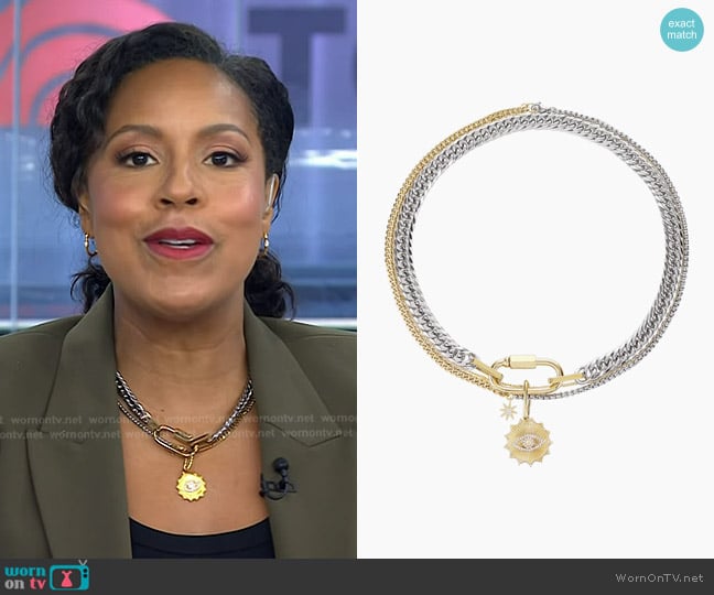 Artizan Joyeria Amelia Layered NEcklace Set Mix worn by Sheinelle Jones on Today