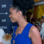 Francesca’s blue jumpsuit on E! News