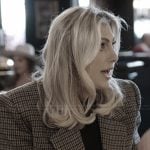 Gina’s houndstooth oversized blazer on The Real Housewives of Orange County