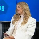 Ashley Bellman’s white lace dress on E! News